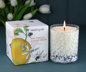 Bee Happy Large Candle 