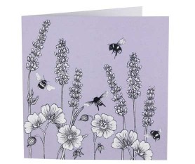 Lavender & Geranium Greeting Card