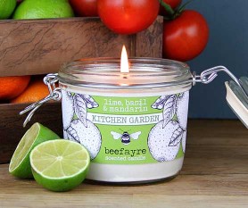 Lime, Basil & Mandarin Large Kitchen Candle