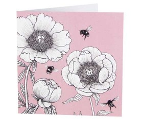 Peony Rose Greeting Card 
